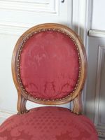 PAIRE DE CHAISES en hêtre mouluré et sculpté à dossier médai… (photo 6)