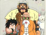 dessin humoristique représentant un groupe de personnes avec un chat et un chien