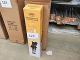 many boxes that are stacked on the floor in the store