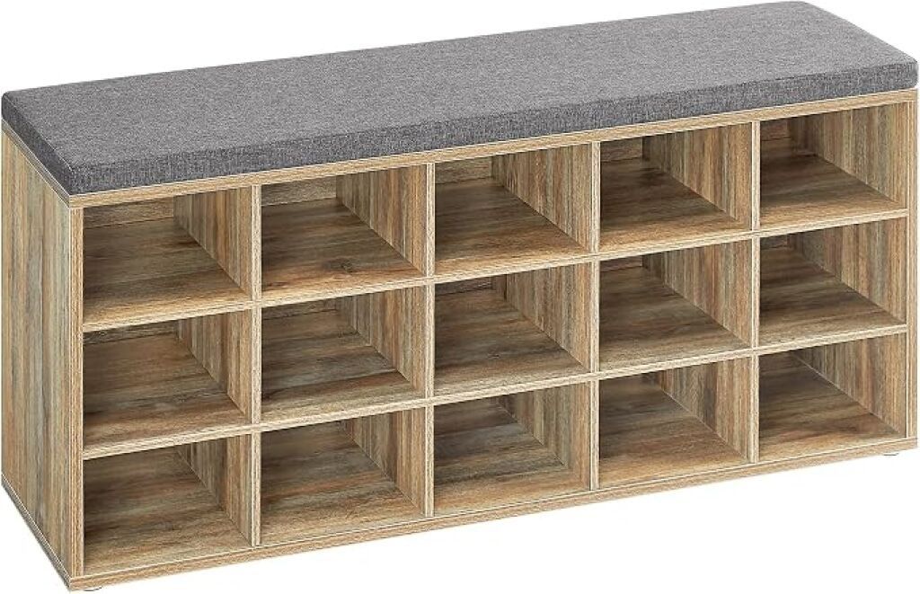 VASAGLE - Un banc à chaussures avec siège effet bois - Neuf,…