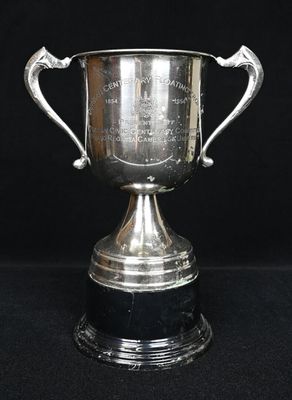 une image représentant un trophée argenté sur fond noir