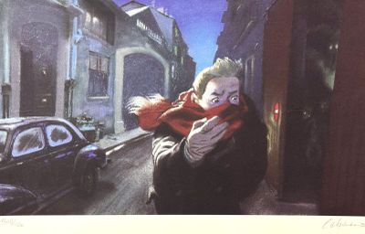 une peinture représentant une femme tenant un enfant dans ses bras