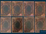 six cards of different shapes and sizes are shown on a blue background