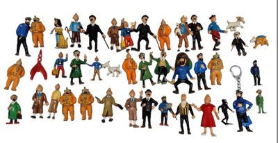 a lot of figurines of different types and sizes