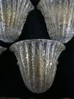 MURANO XXe Suite de 5 appliques murales en forme de fleurs d… (photo 2)
