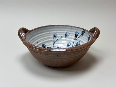 Janet STEDMAN La Borne Coupe à anse en grès , intérieur émai…