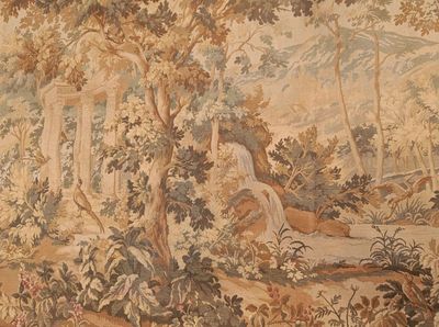 a picture of a wall hanging with a painting on it