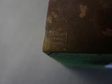 a close up of a piece of chocolate on a table