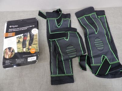 a pair of knee pads and a bag on a couch
