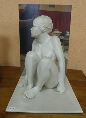 Monica BUNSTER (Chili 1937) Femme assise devant le miroir.