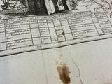 an old map with a picture of a group of people on it