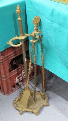 Nécessaire de cheminée en laiton