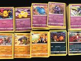 a lot of cards that are sitting on a table