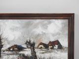 a picture of a painting on the wall of a house