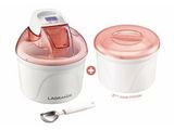 machine à glaces Lagrano avec cuillère à glace et cuillère à glace