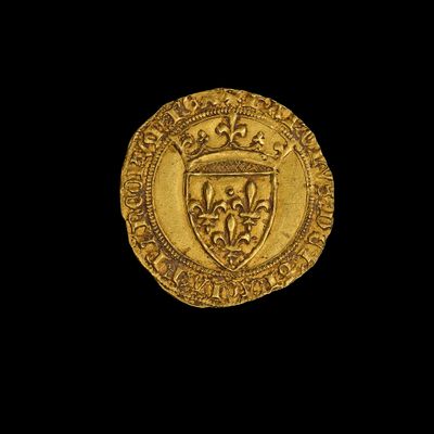 une image représentant une pièce d'or sur laquelle figure un bouclier