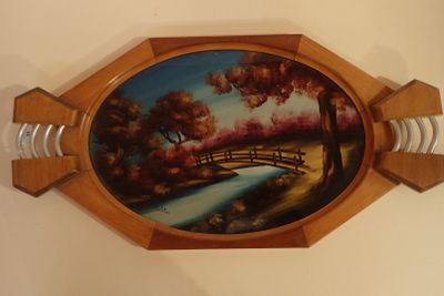 a picture of a painting on the wall of a house
