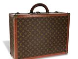 Valise Louis Vuitton en toile Monogram avec poignées en cuir