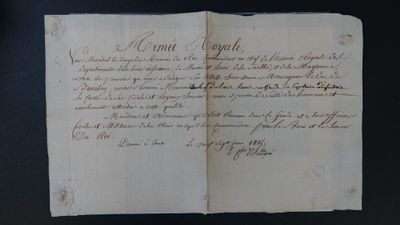 un gros plan d'un vieux document sur lequel figurent des inscriptions