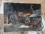 une photo d'une photo d'une maison sur une boîte en carton