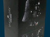 a box with a lego darth vader helmet on it