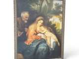 une image d'un tableau représentant une femme tenant un enfant sur ses genoux