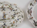 two plates that have different designs on them