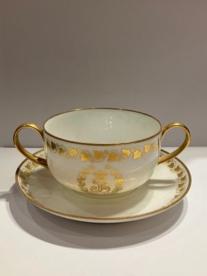 SERVICE ROYAL SEVRES Tasse et sous-tasse en porcelaine du se… - Photo 1
