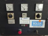 a control panel that has various gauges on it