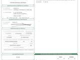 a close up of a document with a barcode on it