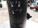 an image of a fire hydrant with instructions written on it