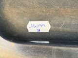 a sticker on the back of a silver car