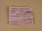 a picture of a pink ticket with a picture of a woman