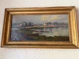 a picture of a painting hanging on the wall