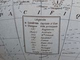 map of the world on a globe with the names of the countries on it