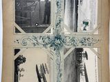 a picture of an old book with pictures on it