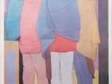 un tableau représentant un groupe de personnes qui s'étreignent