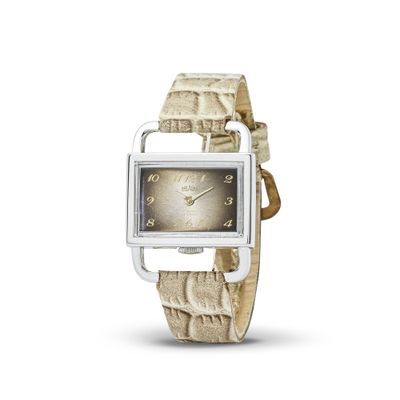 une image représentant une montre-bracelet pour femme dotée d'un cadran carré