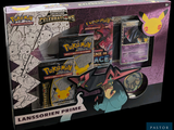 une boîte de cartes Pokémon exposée sur une table
