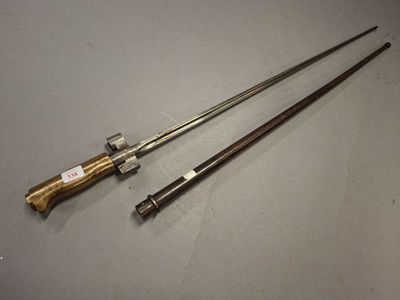 BAIONNETTE LEBEL Ml 1886/93 M. 15, poignée laiton.