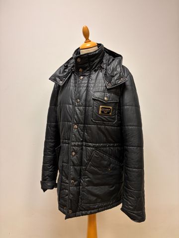 DOLCE & GABANNA - Doudoune noir, capuche amovible. Taille 42