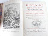 an open book with a picture of a man riding a horse