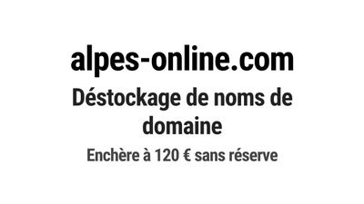 Nom de domaine alpes-online.com.
