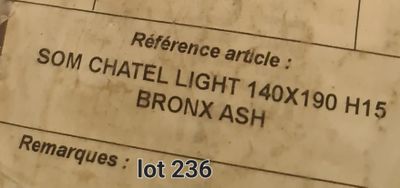 Sommier Chatel Light Bronx, 140 x 190cm, avec pieds, article…