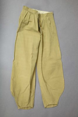 a close up of a pair of pants on a gray surface
