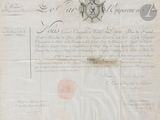 un ancien document portant un sceau et sur lequel figure un sceau