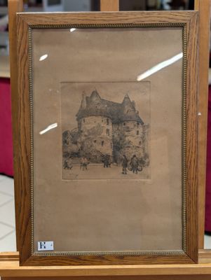 Charles Jean FORGET (1886-1960) Gravure encadrée, Les deux v…