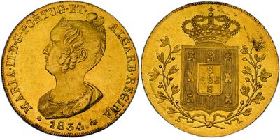 a gold sovereign coin with a crown on top of it