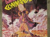 an old movie poster of a man holding a hammer in front of a crowd