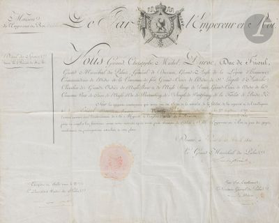 an old document with a seal and a seal on it